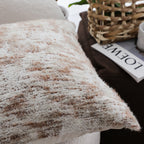 SOGA 45cm Faux Fur Geometric Pillowcase – Gold