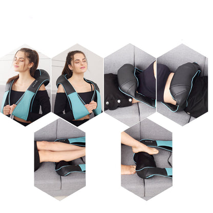 SOGA 3X Electric Kneading Back Neck Shoulder Massage Arm Body Massager Black/Blue/White