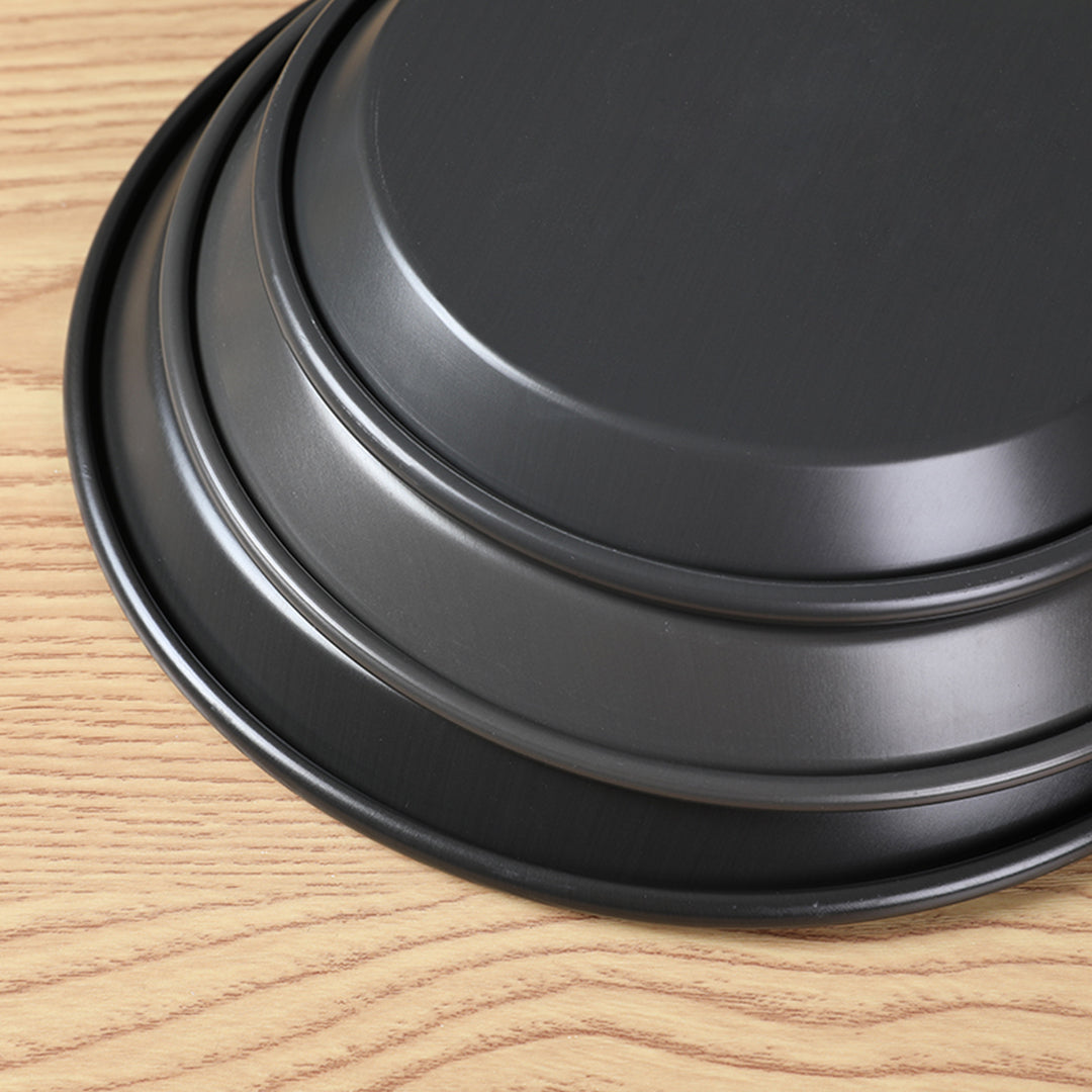 SOGA 9-inch Round Black Steel Non-stick Pizza Tray Oven Baking Plate Pan