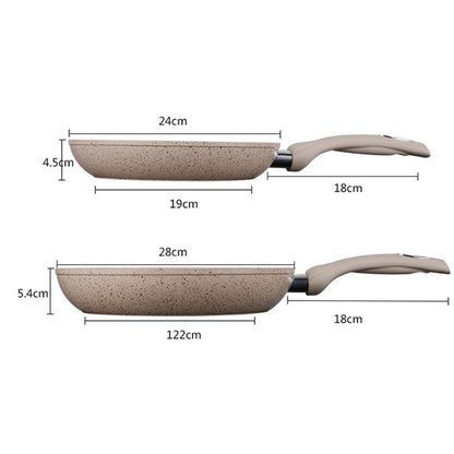 SOGA Non-Stick Fry Pan Marble Stone Ceramic Coated Skillet Pan Set 20cm, 24cm, 28cm