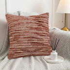 SOGA 45cm Rust-Toned Woven Pillowcase