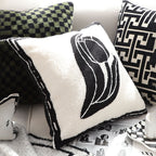 SOGA 45cm Abstract Swan Pillowcase