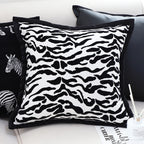 SOGA 45cm Abstract Zebra Stripe Accent Pillow Cover