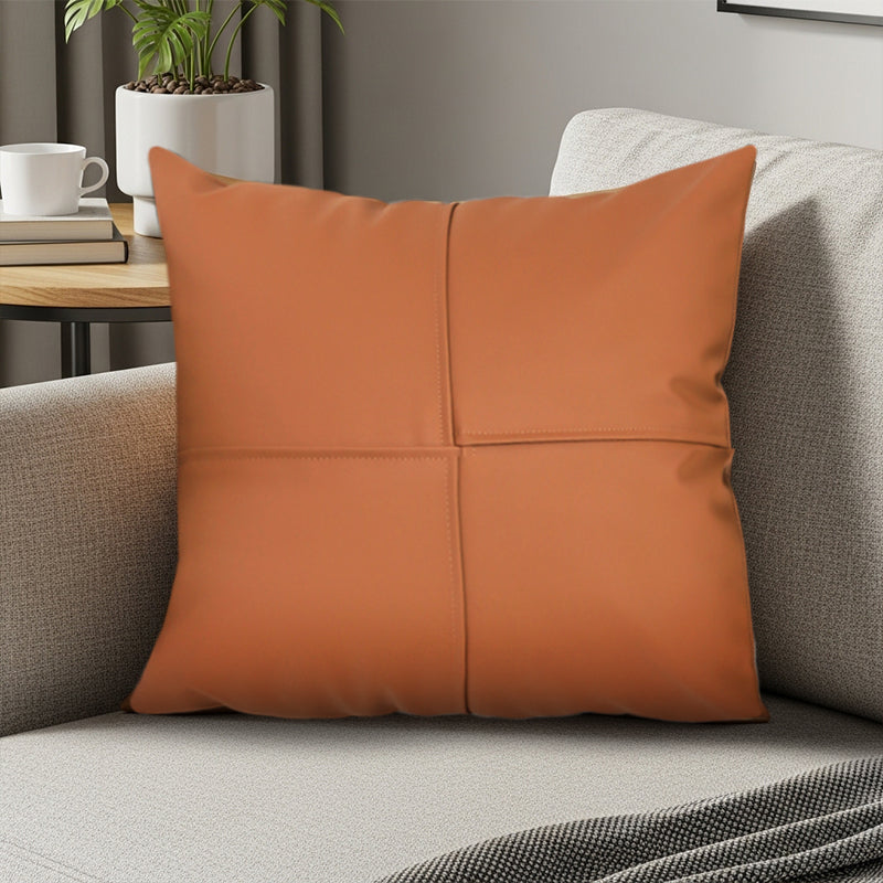 SOGA 2X 45cm Modern Terracotta Solid Color Textured Pillowcase