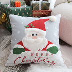 SOGA 45cm Merry Christmas Typography Pillow Cover