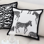 SOGA 45cm Safari Zebra Print Decorative Pillow Cover