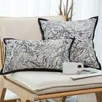 SOGA 30x50cm Artistic Black Border Rectangular Pillowcase