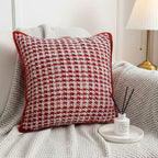 SOGA 45cm Cozy Chic Houndstooth Pillowcase