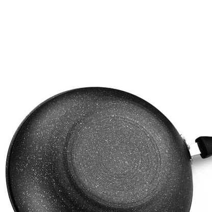 SOGA Ceramic Stone Coated Black 4pcs Pot & Pan Set - Cookware Induction Non Stick