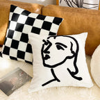 SOGA 45cm Abstract Portrait Pillowcase