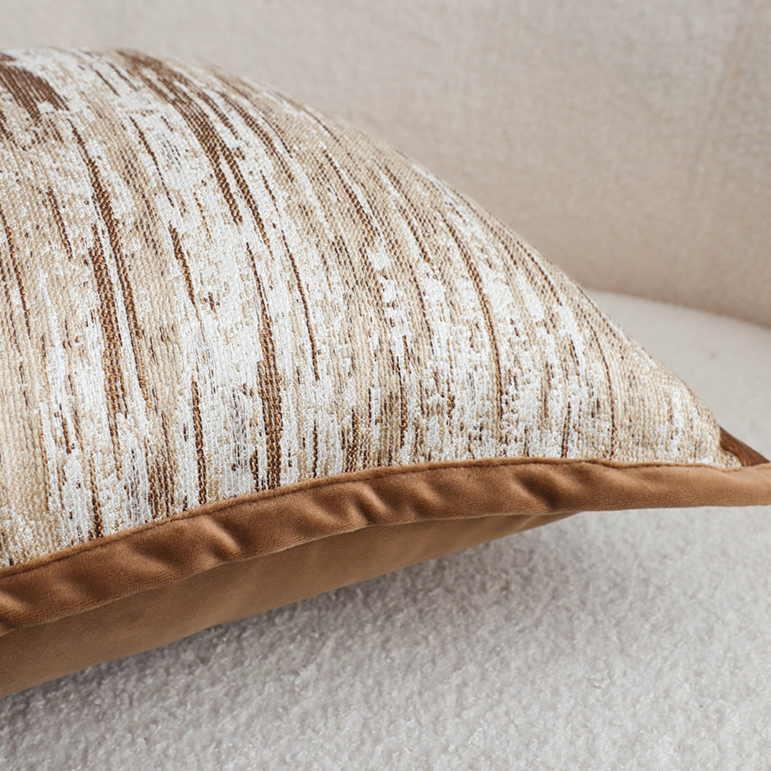 SOGA 45cm Rustic Wood-Inspired Cushion Cover