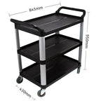 SOGA 2x 3 Tier Food Trolley Food Waste Cart Food Utility Mechanic Kitchen Small