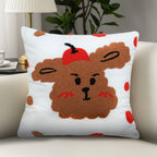SOGA 45cm Sweet Cherry Bear Hug Decorative Pillowcase