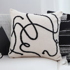 SOGA 45cm Minimalist Abstract Line Art Pillow Cover
