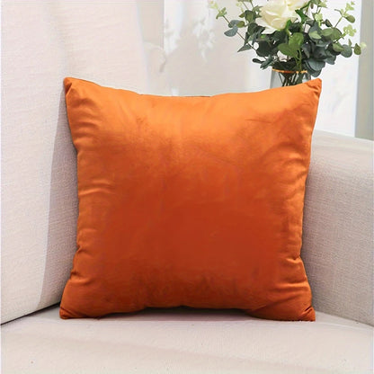 SOGA 45cm Velvet Pillowcase (Vibrant Orange)