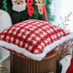 SOGA 45cm Country Plaid Throw Pillow Cover