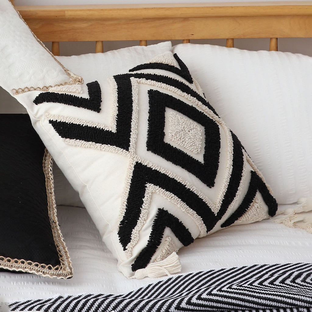 SOGA 2X 45cm Bold Tribal Geometry Pillowcases – Modern Boho Decorative Cushion Covers for Sofa, Bed & Home Décor