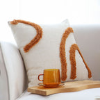 SOGA 2X 45cm Organic Curve Accent Pillowcases – Modern Abstract Decorative Cushion Covers for Sofa, Bed & Home Décor