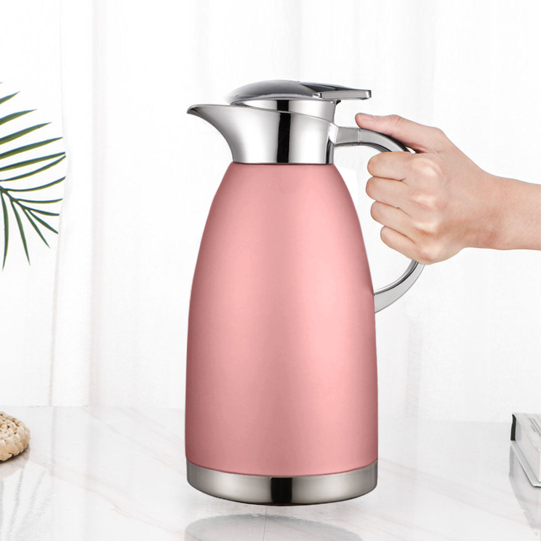 Soga 2.3L Rose Color 3-Layer Vacuum Insulated Stainless Steel Flask