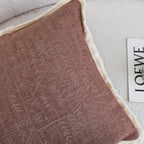 SOGA 45cm Victorian Rose Embroidered Chocolate Pillowcase