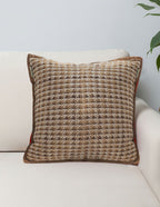 SOGA 2X 45cm Cozy Woven Brown Pillowcase