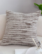 SOGA 2X 45cm Neutral Striped Woven Pillowcase