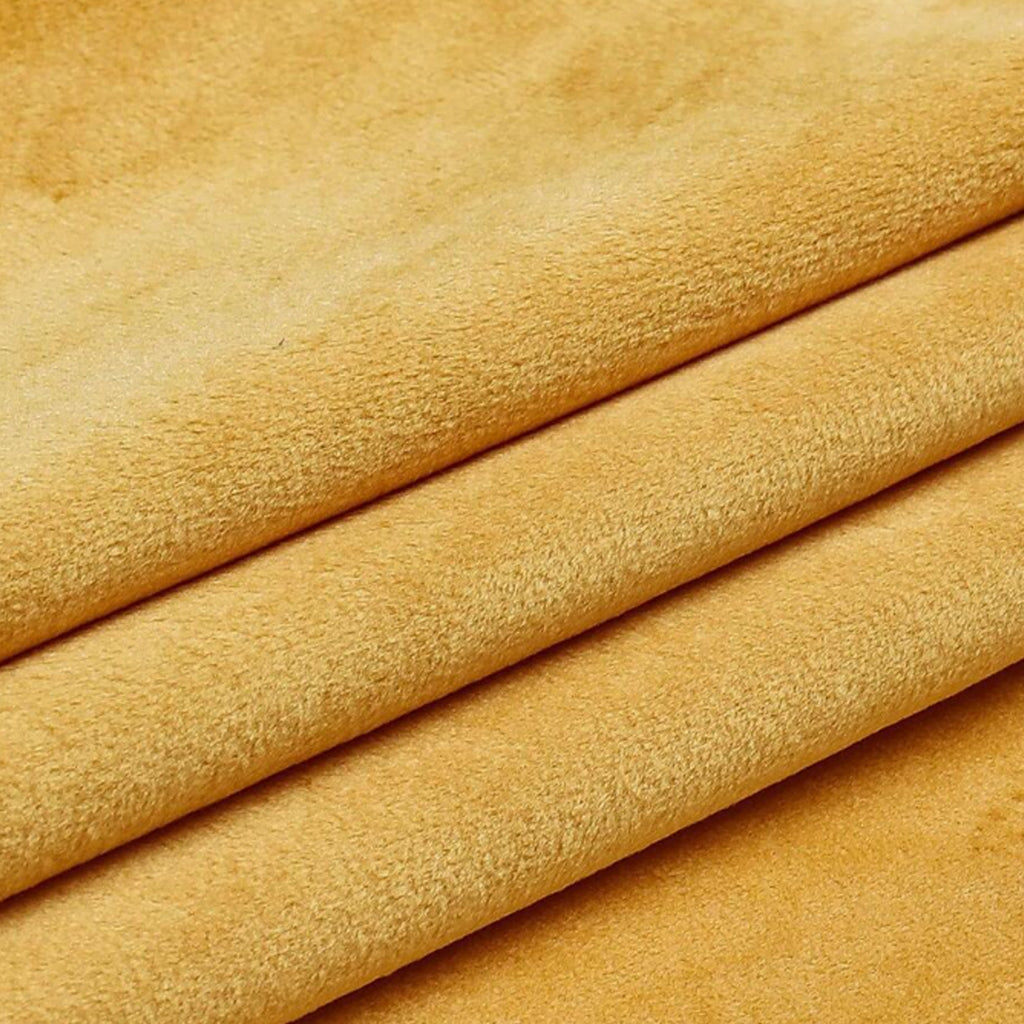 SOGA 45cm Velvet Pillowcase (Golden Yellow)