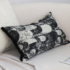 SOGA 30X50cm Modern Black & White Abstract Lumbar Pillowcase