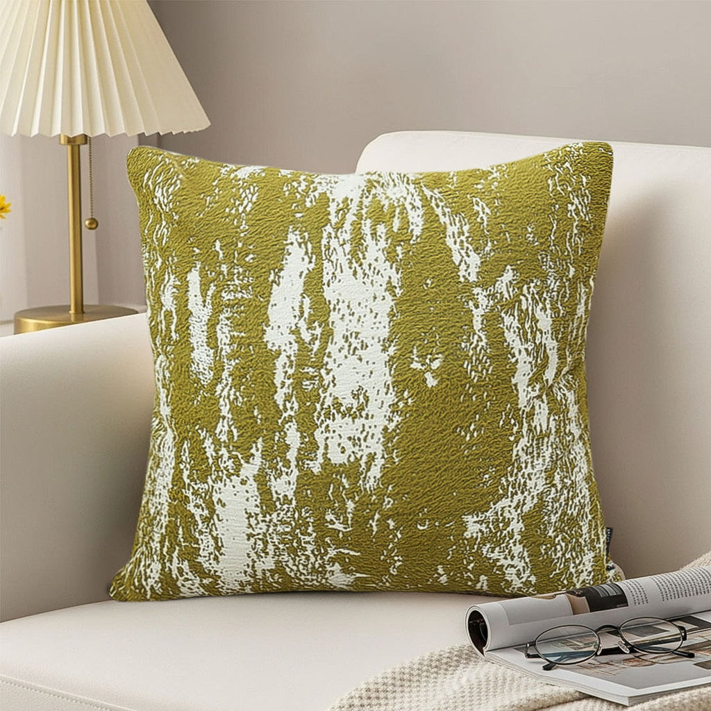 SOGA 2X 45cm Olive Drift” Reverse-Print Decorative Pillowcase