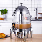 SOGA Stainless Steel 3.2 Gal Beverage Dispenser Hot and Cold Juice Water Tea Chafer Urn Buffet Drink Container Jug
