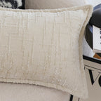 SOGA 30X50cm Elegant Cream Lumbar Pillowcase