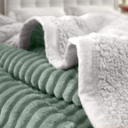 SOGA 2X Throw Blanket Warm Cozy Double Sided Thick Flannel Coverlet Fleece Bed Sofa Comforter