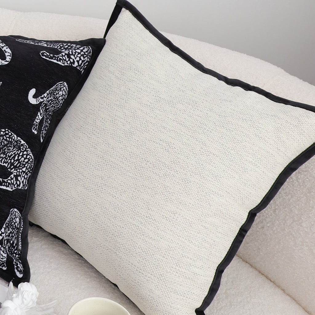 SOGA 45cm french style solid texture throw Pillowcase