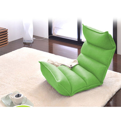 SOGA 2X Foldable Tatami Floor Sofa Bed Meditation Lounge Chair Recliner Lazy Couch Green