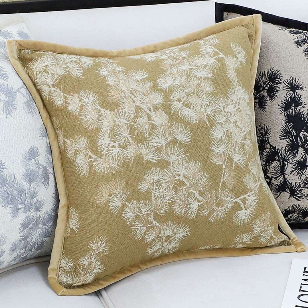 SOGA 2X 45cm Beige Floral Pillowcase