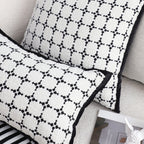 SOGA 2X 30x50cm Rectanngular Nordic Monochrome Pattern Pillowcase