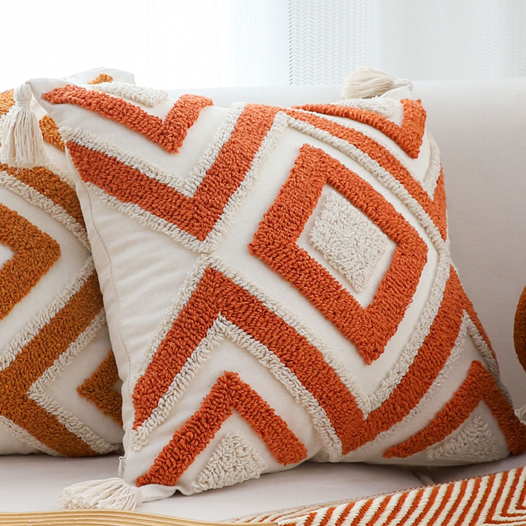 SOGA 2X 45cm Bold Diamond Geometry Pillowcases – Modern Geometric Decorative Cushion Covers for Sofa, Bed & Home Décor