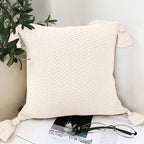 SOGA 50cmTextured Pillowcase (Cream White)