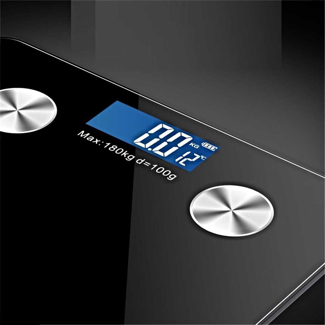 SOGA 2X Wireless Bluetooth Digital Body Fat Scale Bathroom Health Analyser Weight Black/White