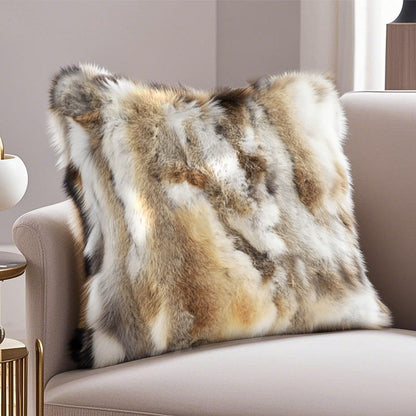 SOGA 45cm Faux Fur Luxury Pillowcase (Mixed)