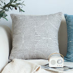 SOGA 45cm Off White Embroidered Decorative Square Pillowcase