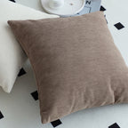SOGA 45cm Minimalist Textured Brown Pillowcase