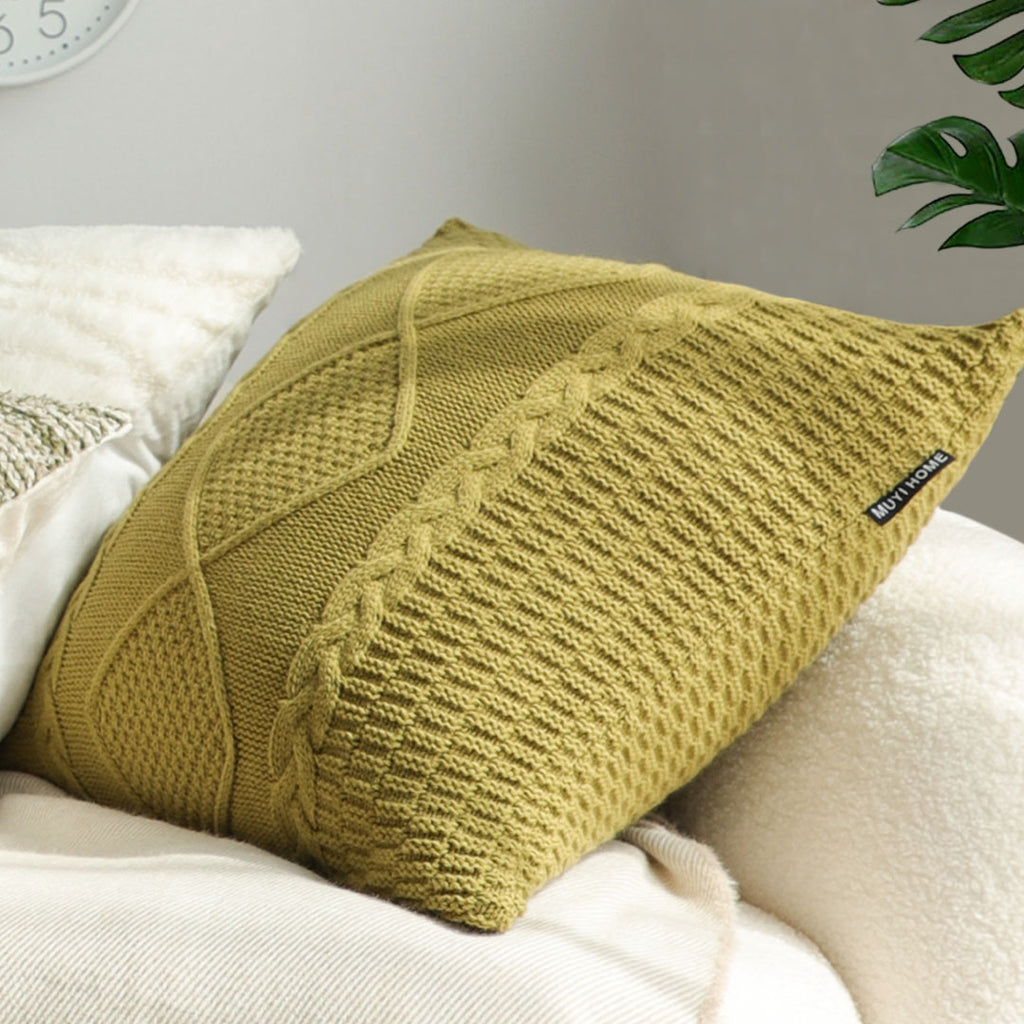 SOGA 45cm Retro Twisted Vine Rhombus Pillowcase