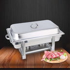SOGA 4X Stainless Steel Chafing Single Tray Catering Dish Food Warmer