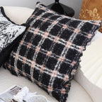 SOGA 45cm Cozy Cabin Plaid Pillowcase