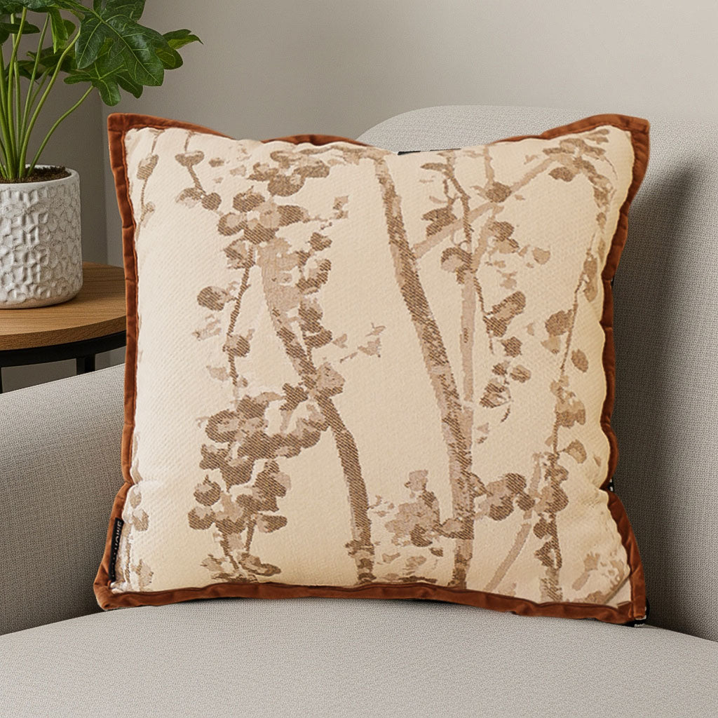 SOGA 45cm Botanical Branch Print Decorative Pillowcases