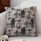 SOGA 45cm Black & Beige Textured Pillowcase