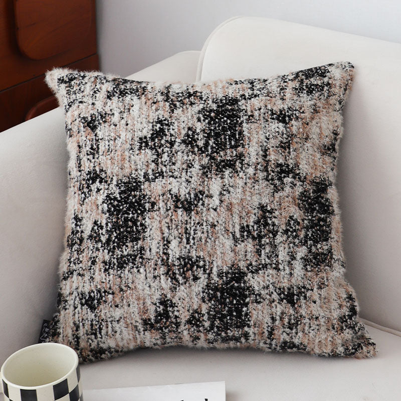 SOGA 45cm Black & Beige Textured Pillowcase