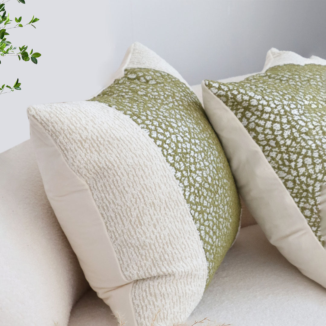 SOGA 45cm Modern Green Accent Pillowcase
