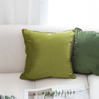 SOGA 2X 45cm Olive Green Velvet Pillow Covers – Soft Luxury Cushion Cases for Sofa, Bed & Home Décor